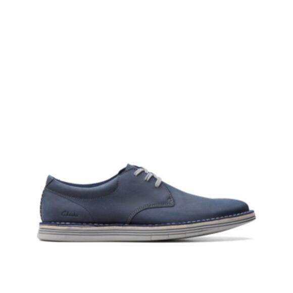 NWT Clarks Men's Forge Vibe Oxfords Men's  navy leather Shoes -Size 8.5M - Picture 1 of 1